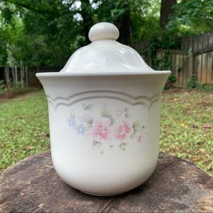 Pfaltzgraff Tea Rose stonewear large canister lid